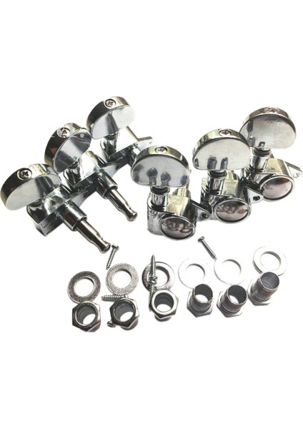 Gitar Teli Topuzu Grover Dize Sarıcı Tamamen Kapalı Gitar Teli Akort Mandalları Tuşlar Tuner Makine Kafaları (Yurt Dışından)