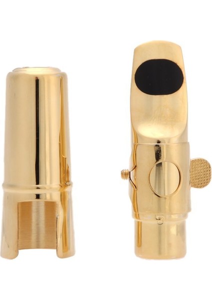 Caz Soprano Saksafon 5c Metal Ağızlık + Pedler Minderler + Altın Kaplama ile Kapak Tokası (Yurt Dışından)