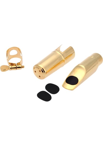 Caz Soprano Saksafon 5c Metal Ağızlık + Pedler Minderler + Altın Kaplama ile Kapak Tokası (Yurt Dışından) indirimleri