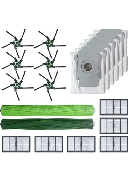 Yedek Parçalar Rulo Fırça Yan Fırçalar Filtreler Toz Torbası Irobot Roomba S9 Elektrikli Süpürge Aksesuarları Için Uyumlu (Yurt Dışından)