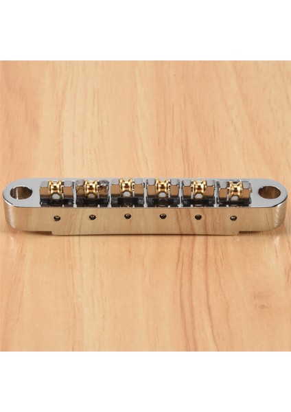 Silver Tune-O-Matic Elektrikli Makaralı Eyer Köprüsü Lp Elektro Gitar Köprüsü Kore'de Üretilmiştir (Yurt Dışından)