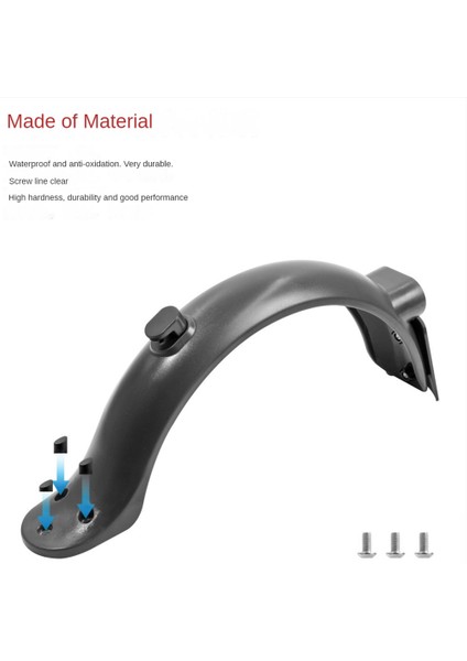 Xiaomi M365 Pro2 1s Mı3 Elektrikli Scooter Arka Çamurluk Seti Braketi Arka Lambası Aksesuarları, Beyaz (Yurt Dışından) fiyatları