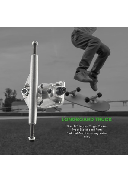 6.25 Inç Longboard Kamyon Sörf Paten Kamyonları Kaykay Kamyonları Longboard Kamyon Kaykay Köprüsü Braketi-Gümüş (Yurt Dışından) modelleri