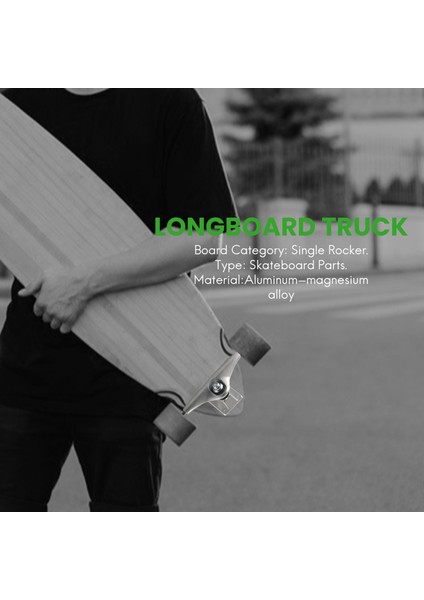 6.25 Inç Longboard Kamyon Sörf Paten Kamyonları Kaykay Kamyonları Longboard Kamyon Kaykay Köprüsü Braketi-Gümüş (Yurt Dışından) indirimleri