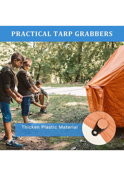 Tarp Grabbers Açık Kamp Çadırı Tente Afiş Kapağı Tente ve Plastik Kaplama Için Hareketli Muşamba Klipleri (Yurt Dışından)