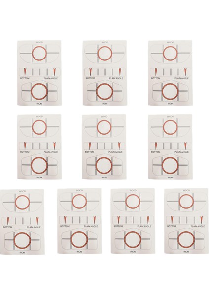 10 Adet/takım Golf Etki Etiketleri Golf Kulübü Hedef Etiket Hedef Etiket Bant Sürücüsü Golf Salıncak Eğitmenler Golf Aksesuarları (Yurt Dışından)