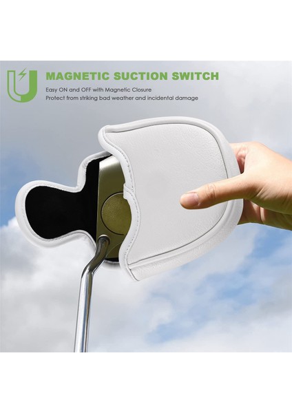 Golf Tokmak Atıcı Kapağı Başörtüsü Manyetik Kulüp Koruyucu Odyssey 2 Top Stil Atıcılar Için Uygun, Rh Lh (Yurt Dışından) fırsatları