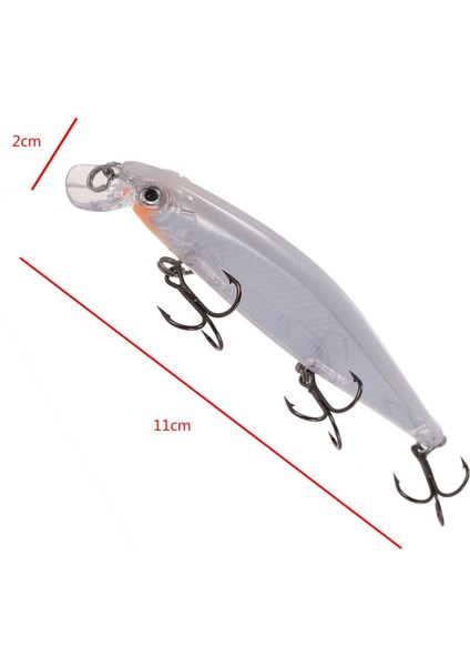 1 Adet Minnow Balıkçılık Cazibesi 11 cm 13G Pesca Kanca Balık Wobbler Crankbait Yapay Sert Yem Swimbait A Tarzı Mücadele (Yurt Dışından) modelleri