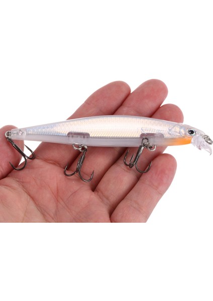 1 Adet Minnow Balıkçılık Cazibesi 11 cm 13G Pesca Kanca Balık Wobbler Crankbait Yapay Sert Yem Swimbait A Tarzı Mücadele (Yurt Dışından) fırsatları