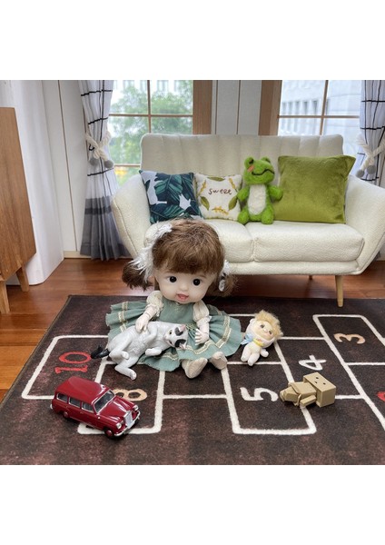 1/6 Dollhouse Model Mobilya Aksesuarları Mini Model Sadelik Halı, Kahverengi (Yurt Dışından) indirimleri