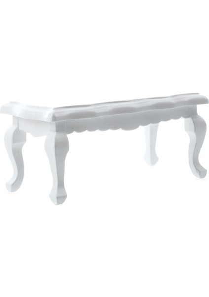 1/12 Dollhouse Minyatür Mobilya Dalga Kenarlı Ahşap Sehpa/sehpa - Beyaz (Yurt Dışından) fırsatları