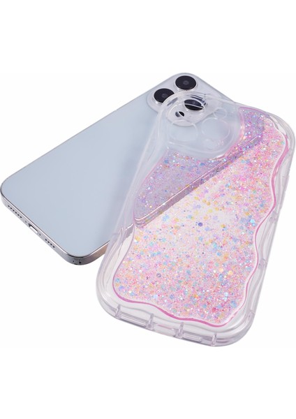 iPhone15 Pro Case Glitter Pulins Epoksi Tpu Telefon Koruyucu-Pink Için Jtw Serisi (Yurt Dışından) modelleri