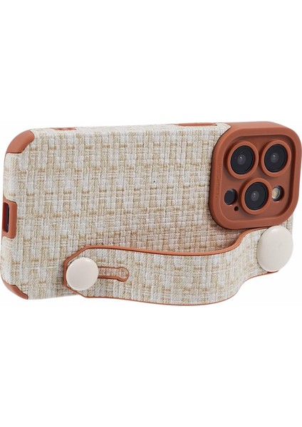 iPhone15 Pro Max Kapak Bilek Bezi Kaplamalı Tpu Cep Telefonu Kılıf Bej (Yurt Dışından) modelleri