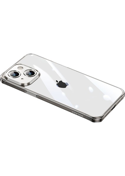 iPhone15 Için Ultra Net Telefon Kapağı Tpu +Temperli Cam Ince Telefon Kılıfı-Tövbe Siyah (Yurt Dışından)