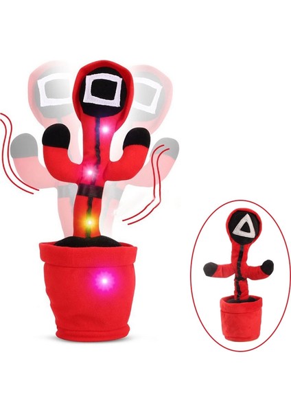 Kalamar Oyunu Dans Peluş Bebek 120 Şarkı Peluş Oyuncak Büküm Kaktüs Kayıt Konuşmayı Öğrenme Noel Hediyeleri, Üçgen (Yurt Dışından)