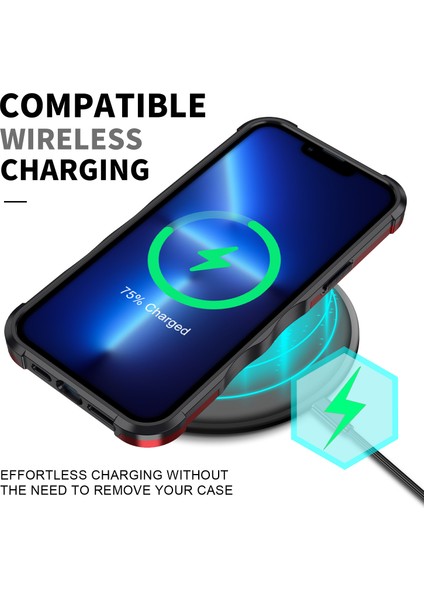 iPhone15 Pro Slip Olmayan Şeritler Için Cep Telefonu Kapağı Damla Koruma Pc+Tpu Geri Case Sky Mavi (Yurt Dışından)