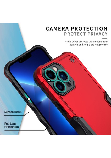 iPhone15 Pro Slip Olmayan Şeritler Için Cep Telefonu Kapağı Damla Koruma Pc+Tpu Geri Case Sky Mavi (Yurt Dışından)