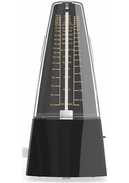 Gitar Keman Piyano Müzik Aleti Uygulama Aracı Siyah Için Mekanik Metronom Evrensel (Yurt Dışından)