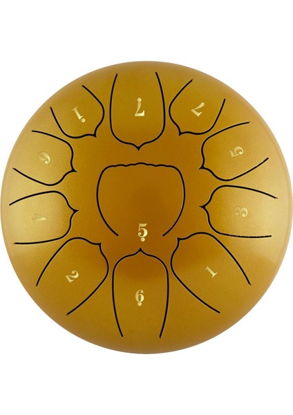 6 Inç 11 Ton Çelik Dil Davul El Tava Davul Baget Vurmalı Müzik Enstrümanı Tef Davul Aksesuarları-A (Yurt Dışından)