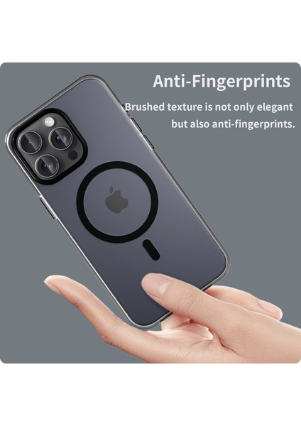 iPhone15 Pro Case Case Yarı Saydam Mat Slim Phone Cover-Black Için (Yurt Dışından) fırsatları