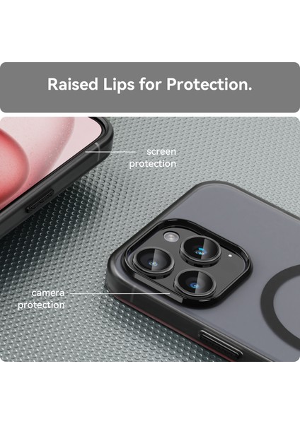 iPhone15 Pro Case Case Yarı Saydam Mat Slim Phone Cover-Black Için (Yurt Dışından) indirimleri