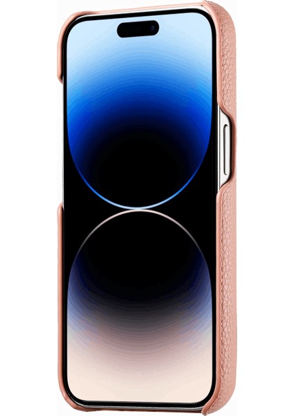 iPhone15 Pro Max Max Doğru Pu Deri Kapalı Pc Telefon Kapak-Pembe (Yurt Dışından) modelleri
