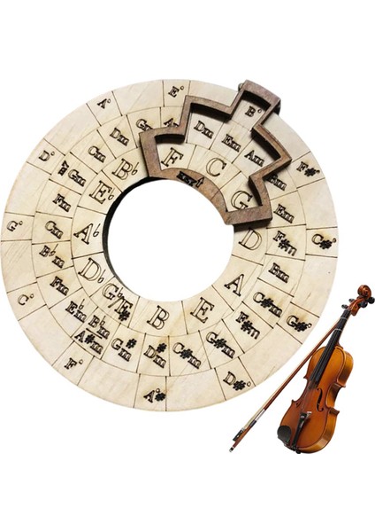 Notlar Müzik Aletleri Taşıması Kolay Eğitim Akor Tekerleği Ahşap Melodi Aracı Şarkı Yazarları Müzisyenler Için Gitar (Yurt Dışından)