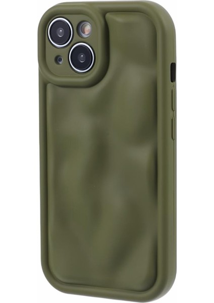 iPhone15 Plus Için Wd Serisi Plus Case Düz Renk Yumuşak Tpu Kalu Telefon Geri Kabuk-Avocado Yeşil (Yurt Dışından)