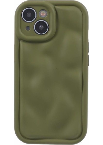 iPhone15 Plus Için Wd Serisi Plus Case Düz Renk Yumuşak Tpu Kalu Telefon Geri Kabuk-Avocado Yeşil (Yurt Dışından)