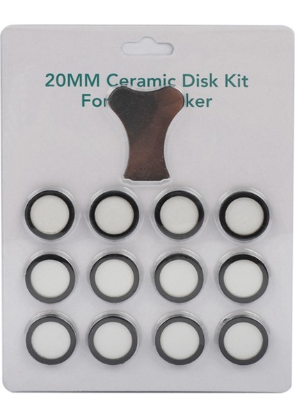 12 Paket Ultrasonik Buğu Yapıcı Sisleyici Seramik Diskler Nemlendirici Parçaları Için Dönüştürücü Diskler Kapak Aracı (Yurt Dışından)