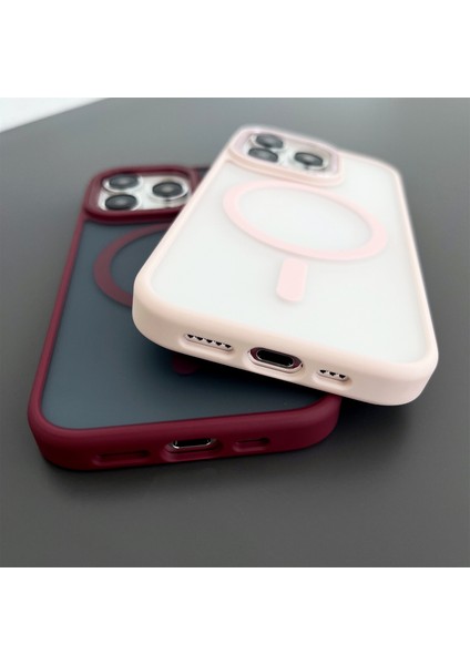 Magsafe Mat Telefon Kapak-Dark Yeşil ile Uyumlu iPhone15 Pro Max Şok Geçirmez Kılıf Için Yumuşak Tpu+Sert Pc Kılıfı (Yurt Dışından)
