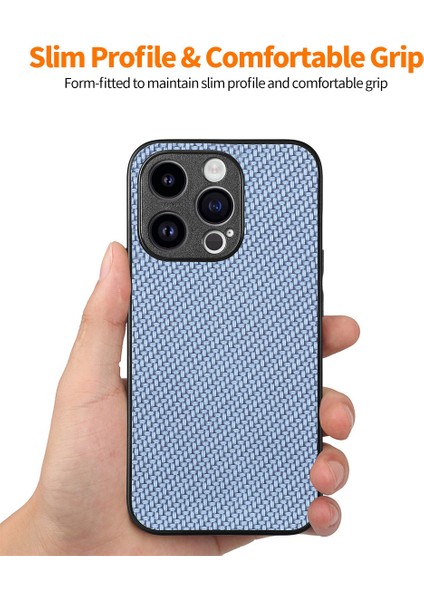 Yüksek Alüminyum Silicon Cam Film Karbon Fiber Deri+Pc Kapak Kılıflı iPhone15 Pro Telefon Kılıfı (Yurt Dışından) fiyatları