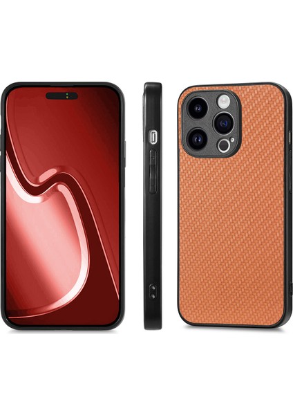 Yüksek Alüminyum Silicon Cam Film Karbon Fiber Deri+Pc Kapak Kılıflı iPhone15 Pro Telefon Kılıfı (Yurt Dışından) fırsatları