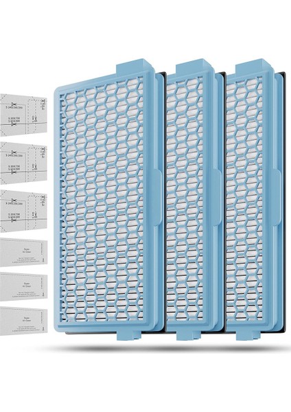Elektrikli Süpürge Parçası Kompakt C1-C2 Için 3x Hepa Filtreler (Yurt Dışından)