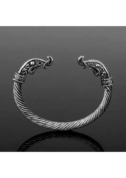 Gül Altın Rengi Teen Wolf Ejderha Kafası Bilezik Moda Aksesuarları Vintage Viking Bilezik Erkekler Takı Bileklik Manşet Bilezik Kadınlar Için (Yurt Dışından) fiyatları