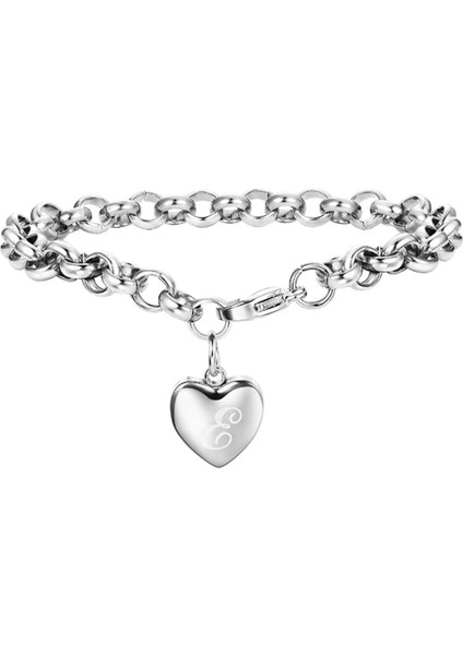 19CM Tarzı B Ilk Çekicilik 26 Harfler Bağlantı Bilezikler Paslanmaz Çelik Kalp A-Z Adı Mektubu Alfabe Bileklik Takı Erkekler Kadınlar Için Hediyeler (Yurt Dışından) fırsatları