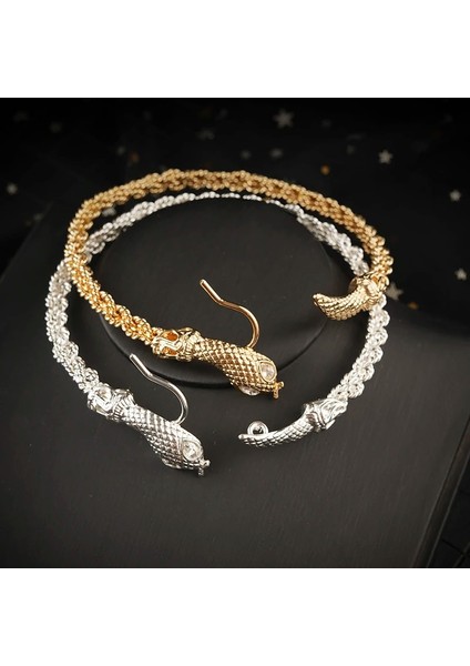 Altın Türk Trendy Yılan Kol Bilezik Altın Arapça Lüks Charm Bilezik Bileklik Kadınlar Için Büyük Boy Gelin Halhal Jewlery (Yurt Dışından) modelleri