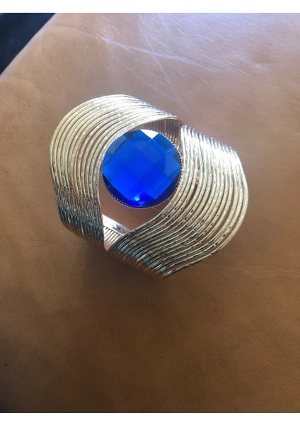 Titanyum Kaplama Lzhlq Benzersiz Tasarım Tel Katmanlı Bilezik Moda Takı Kadınlar Metal Kaplama Maxi Açılış Yuvarlak Taş Geniş Bileklik (Yurt Dışından) fırsatları