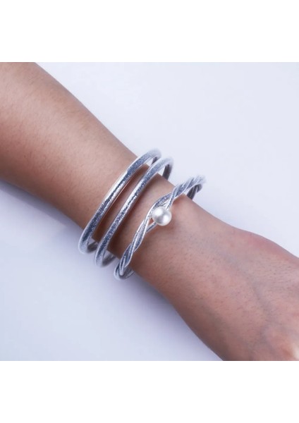 3 Adet Örgü Gümüş Rainbery El Yapımı Örgü Altın Glitter Charm Wrap Deri Bilezikler Kadınlar Kızlar Için Bilezikler Mıknatıs Toka Mücevherat Pulseras Mujer (Yurt Dışından) modelleri