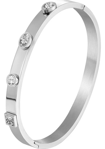 No.9 Tarzı Gümüş Bileklik Clatainless Çelik Takı Seti Charm Kristal Bilezik Yüzük Erkekler Kadınlar Için Düğün Şanslı Altın Manşet Bilezik Takı Seti Hediye (Yurt Dışından)