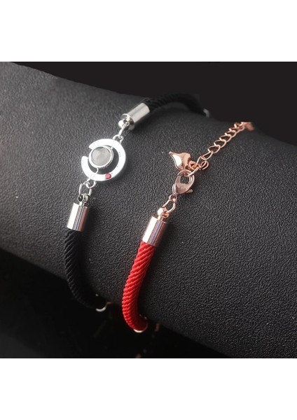 Gümüş Kaplı 100 Dil Seni Seviyorum Projeksiyon Bilezik Kadın Erkek Romantik Çift Moda Halat Bilezik Sevgilisi Anneler Günü Hediyesi (Yurt Dışından) fırsatları