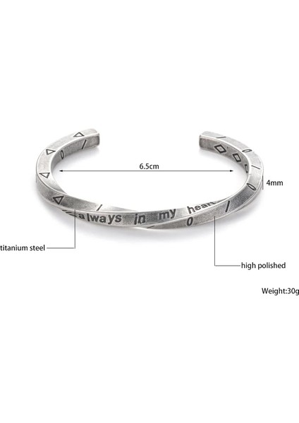 G1 Vintage Bileklik Manşet Bilezik Erkekler Kadınlar Için Manşet Bilezik Retro Viking Titanyum Çelik Rahat Eski Moda Takı Pulseira (Yurt Dışından)