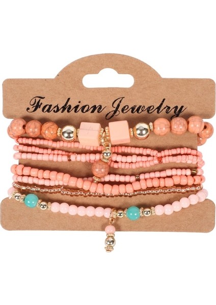 SL1521 3-Et Moda Çok Katmanlı Kristal Taş Boncuk Püskül Charms Bilezik ve Bilezikler Pulseras Mujer Boho Bilezik Kadınlar Için Hediye (Yurt Dışından)
