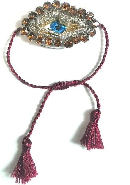 Göz Moda Sevimli Kristal Nakış Bilezikler Vintage Püskül Ayarlanabilir Mavi Türk Nazar Bilezikler Kadınlar Noel Takı (Yurt Dışından) fiyatları