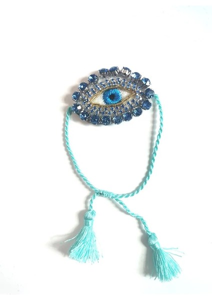 Göz Moda Sevimli Kristal Nakış Bilezikler Vintage Püskül Ayarlanabilir Mavi Türk Nazar Bilezikler Kadınlar Noel Takı (Yurt Dışından) fırsatları