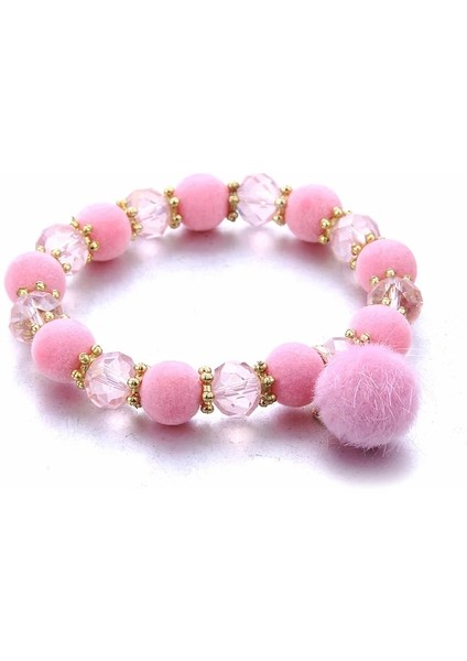 B3188-PEMBE Kadınlar Için Hediyeler Doğal Taş Çekicilik Takı Bilezikler Moda Kristal Bilezik Kolye Nefis Boncuklu Kadın Takı Yapımı (Yurt Dışından)