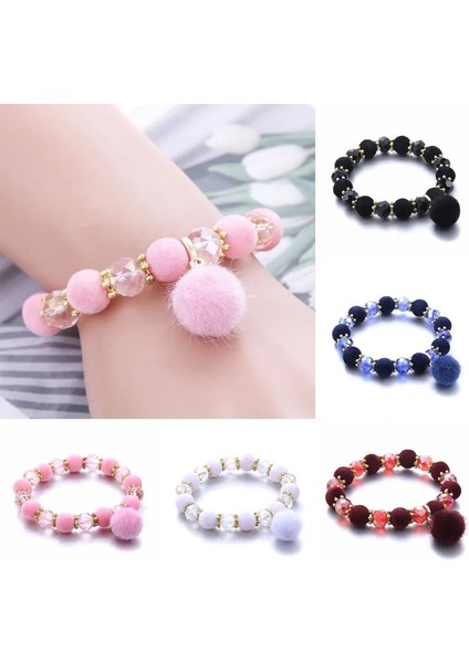 B3188-PEMBE Kadınlar Için Hediyeler Doğal Taş Çekicilik Takı Bilezikler Moda Kristal Bilezik Kolye Nefis Boncuklu Kadın Takı Yapımı (Yurt Dışından) fiyatları