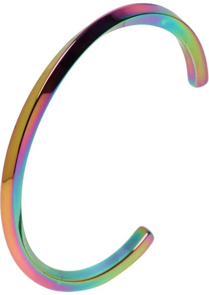 16CM-18CM Tarzı Altın Gül Paslanmaz Çelik C Şekilli Bileklik Bileklik Moda Titanyum Çelik Manşet Bileklik Kadınlar Için Tip C Bükülmüş Bileklik Bileklikler Ens (Yurt Dışından) fırsatları