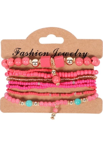 SL1446 3-Et Moda Çok Katmanlı Kristal Taş Boncuk Püskül Charms Bilezik ve Bilezikler Pulseras Mujer Boho Bilezik Kadınlar Için Hediye (Yurt Dışından) indirimleri