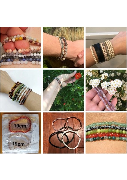 23CM Tarzı Sarı Turkuaz 4mm Çakra Boncuk Enerji Bilezik Doğal Yuvarlak Akik Oniks Taş Streç Bilezik Bilezik Kadın Erkek El Yapımı Yoga Takı (Yurt Dışından) indirimleri